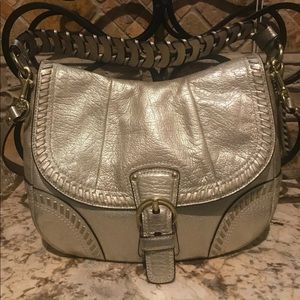 Coach Madison Whipstitch Gold Metallic Handbag